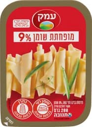 פרוסות גבינת עמק מופחתת שומן 9% בד"צ 200 גרם