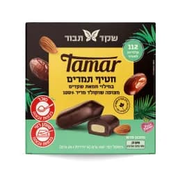 חטיף תמר עם חמאת שקד
