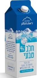 חלב טבעי 4% 1 ליטר