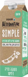 משקה סויה ללא סוכרים 1 ליטר